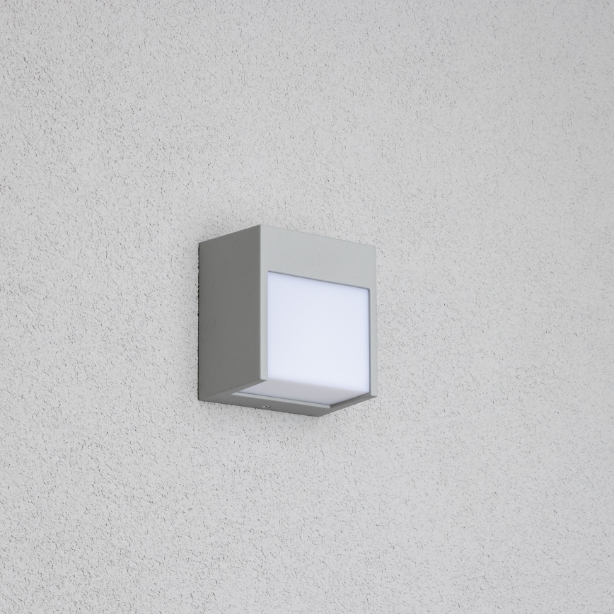 Brilagi - LED Outdoor wall light TERNI LED/12W/230V grey IP44