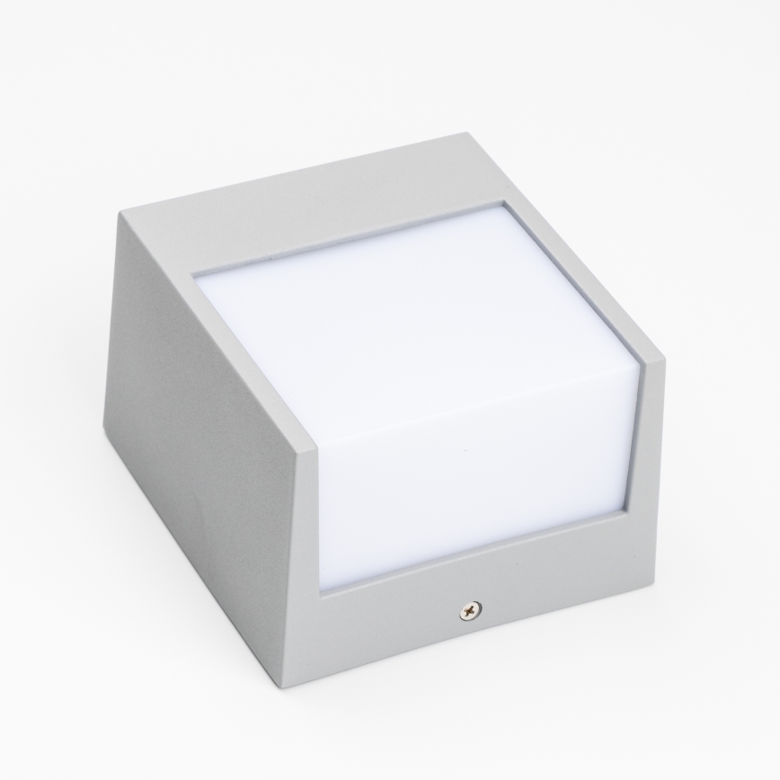 Brilagi - LED Outdoor wall light TERNI LED/12W/230V grey IP44