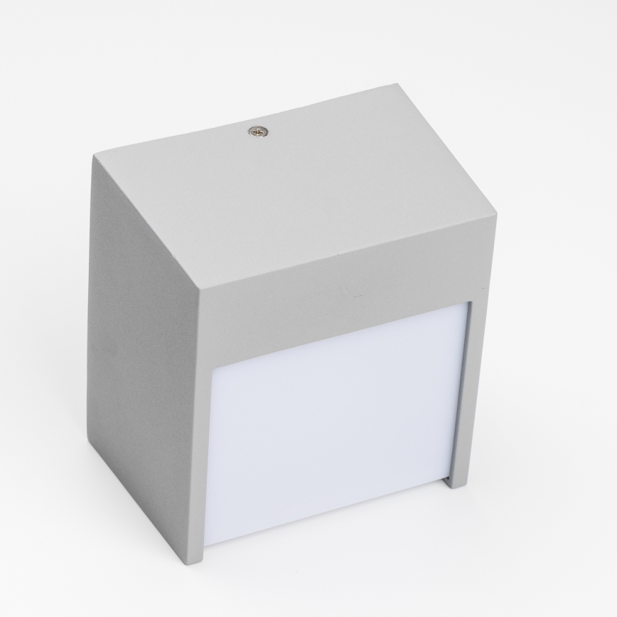 Brilagi - LED Outdoor wall light TERNI LED/12W/230V grey IP44