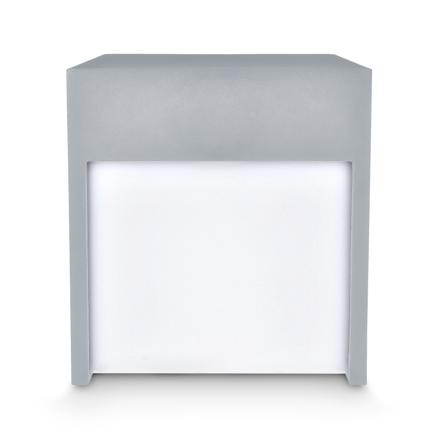 Brilagi - LED Outdoor wall light TERNI LED/12W/230V grey IP44