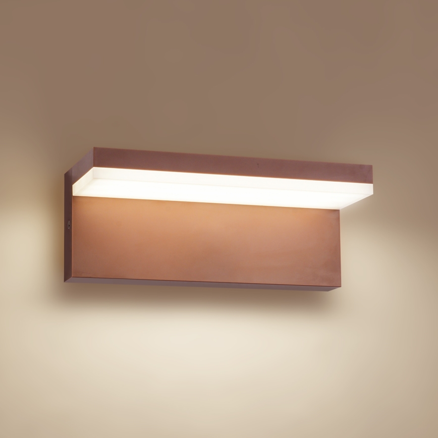 Brilagi - LED Outdoor Wall Light TESSI LED/10W/230V Brown IP54