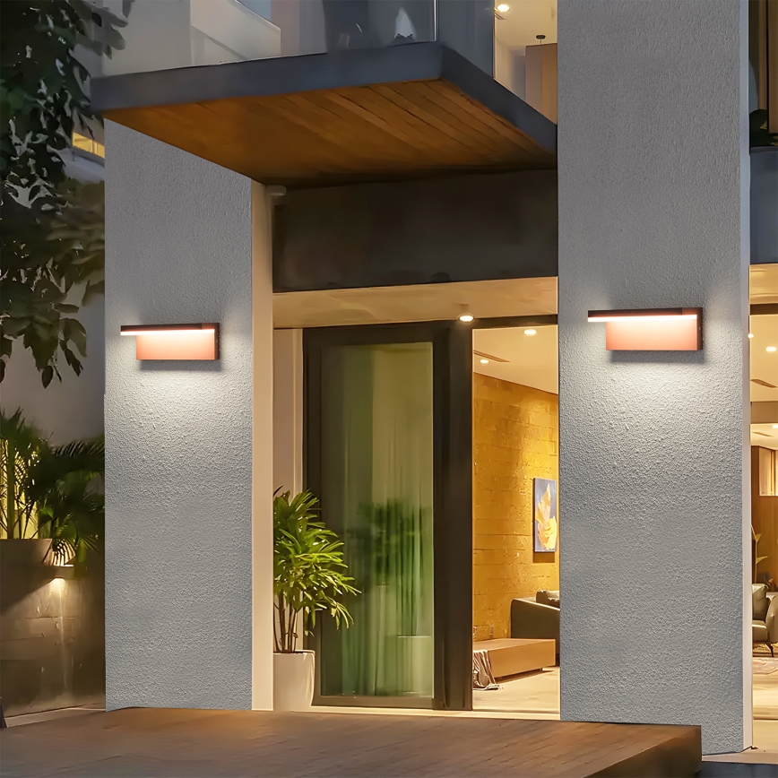 Brilagi - LED Outdoor Wall Light TESSI LED/10W/230V Brown IP54