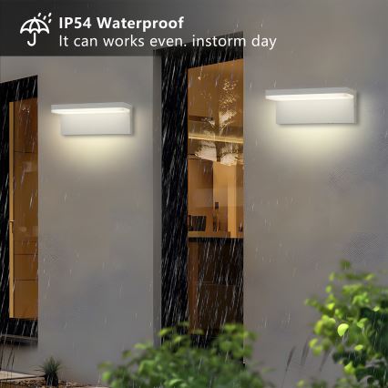 Brilagi - LED Outdoor Wall Light TESSI LED/10W/230V white IP54