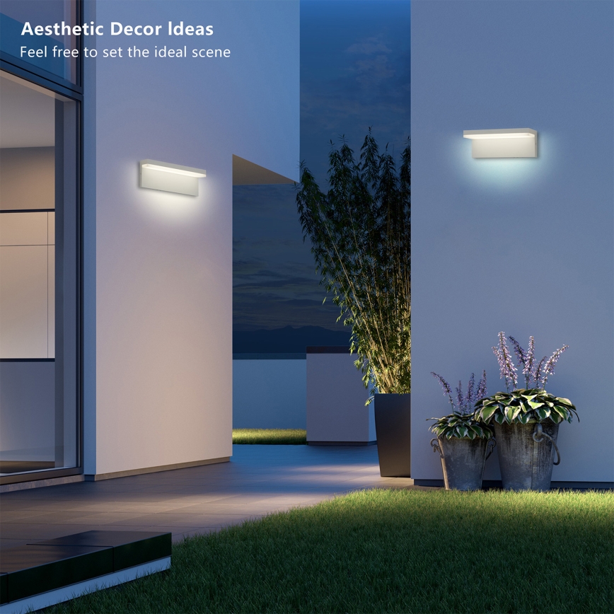 Brilagi - LED Outdoor Wall Light TESSI LED/10W/230V white IP54