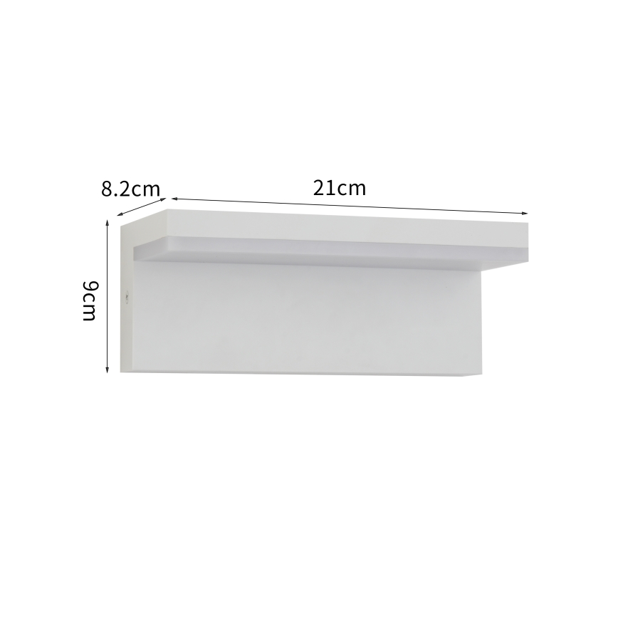 Brilagi - LED Outdoor Wall Light TESSI LED/10W/230V white IP54
