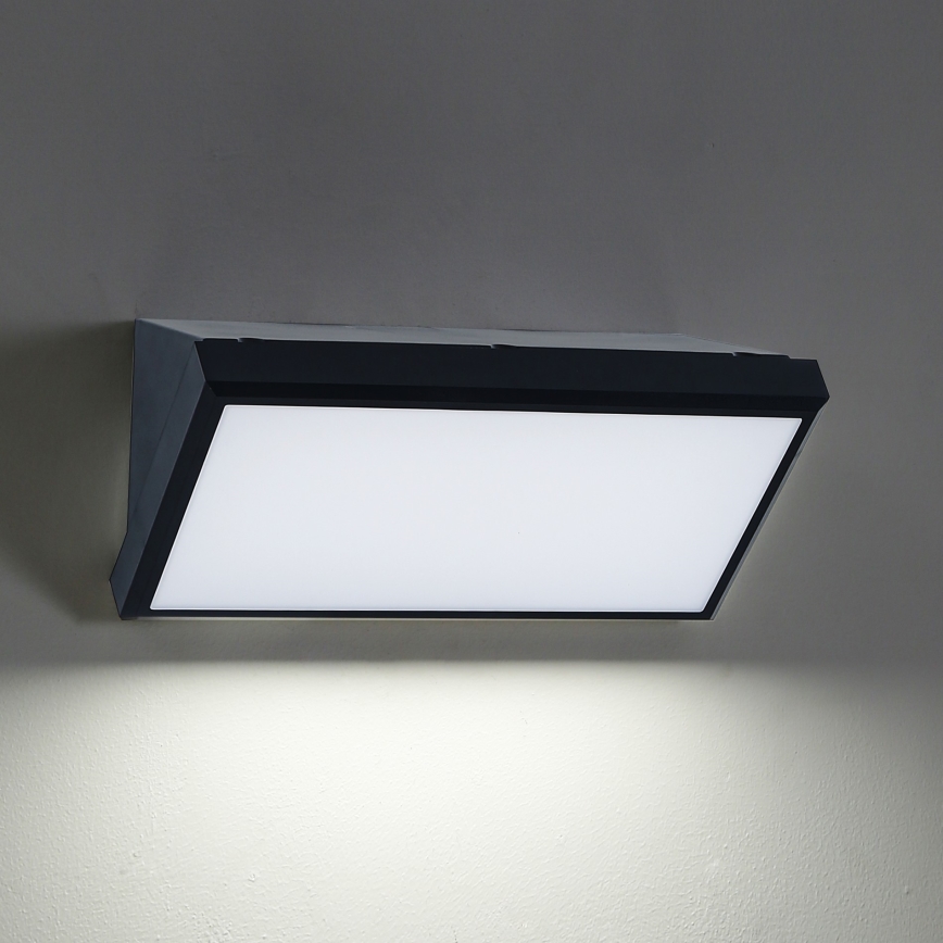 Brilagi - LED Outdoor wall light TRIANGLE LED/20W/230V black IP65