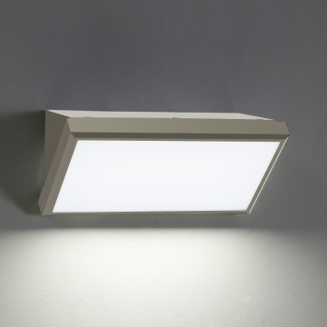 Brilagi - LED Outdoor wall light TRIANGLE LED/20W/230V grey IP65