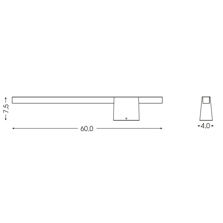 BRILAGI - LED Outdoor Wall Light VELORA LED/9W/230V 60 cm IP44 anthracite