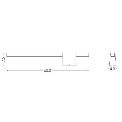 BRILAGI - LED Outdoor Wall Light VELORA LED/9W/230V 60 cm IP44 brown