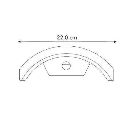 Brilagi - LED Outdoor wall light with a sensor ARCELO LED/8W/230V IP54