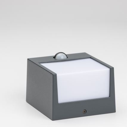 Brilagi - LED Outdoor wall light with a sensor TERNI LED/12W/230V anthracite IP44