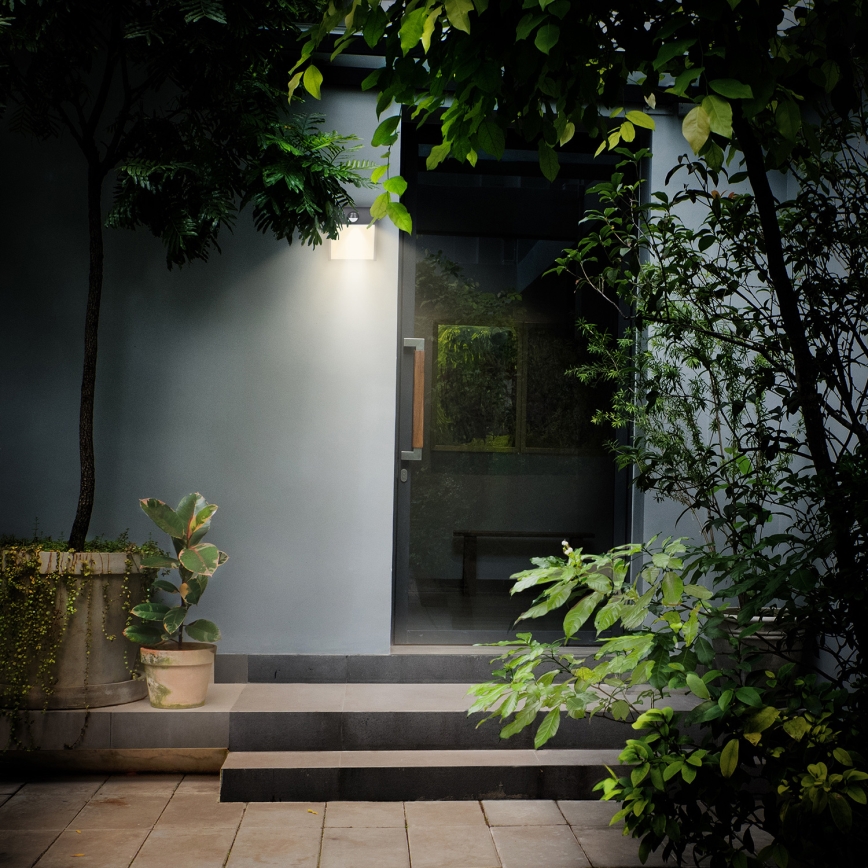 Brilagi - LED Outdoor wall light with a sensor TERNI LED/12W/230V anthracite IP44