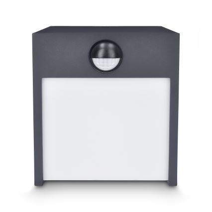 Brilagi - LED Outdoor wall light with a sensor TERNI LED/12W/230V anthracite IP44