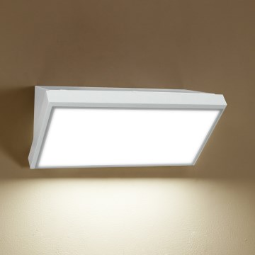 Brilagi - LED Outdoor wall light with a sensor TRIANGLE LED/20W/230V white IP65