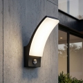 BRILAGI - LED outdoor wall light with motion and dusk sensor ARCELO LED/12W/230V IP65 black
