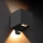 Brilagi - LED Outdoor Wall Light with Sensor CUBE LED/6W/230V Black IP65