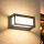 Brilagi - LED Outdoor Wall Light with Sensor PARKER LED/12W/230V Anthracite IP44