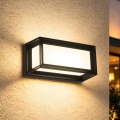 Brilagi - LED Outdoor Wall Light with Sensor PARKER LED/12W/230V black IP44