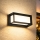 Brilagi - LED Outdoor Wall Light with Sensor PARKER LED/12W/230V black IP44