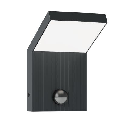 Brilagi - RIANO LED Outdoor Wall Light with Sensor, LED/8W/230V, Anthracite, IP65