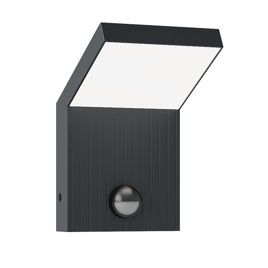 Brilagi - RIANO LED Outdoor Wall Light with Sensor, LED/8W/230V, Anthracite, IP65