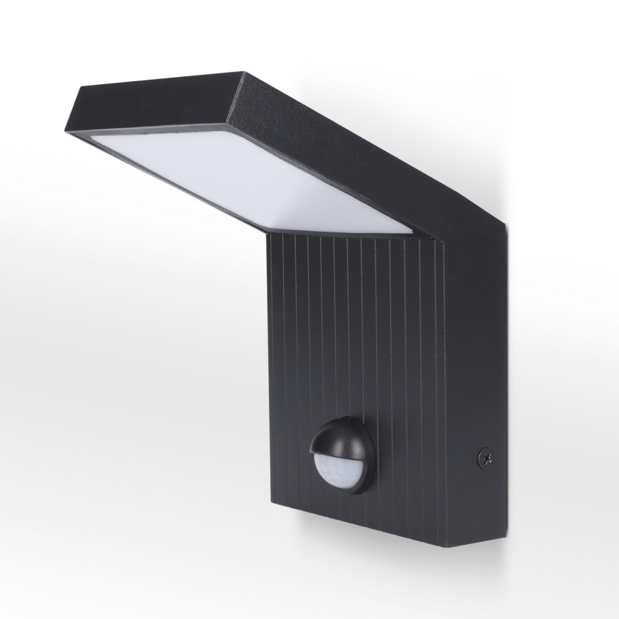 Brilagi - RIANO LED Outdoor Wall Light with Sensor, LED/8W/230V, Anthracite, IP65