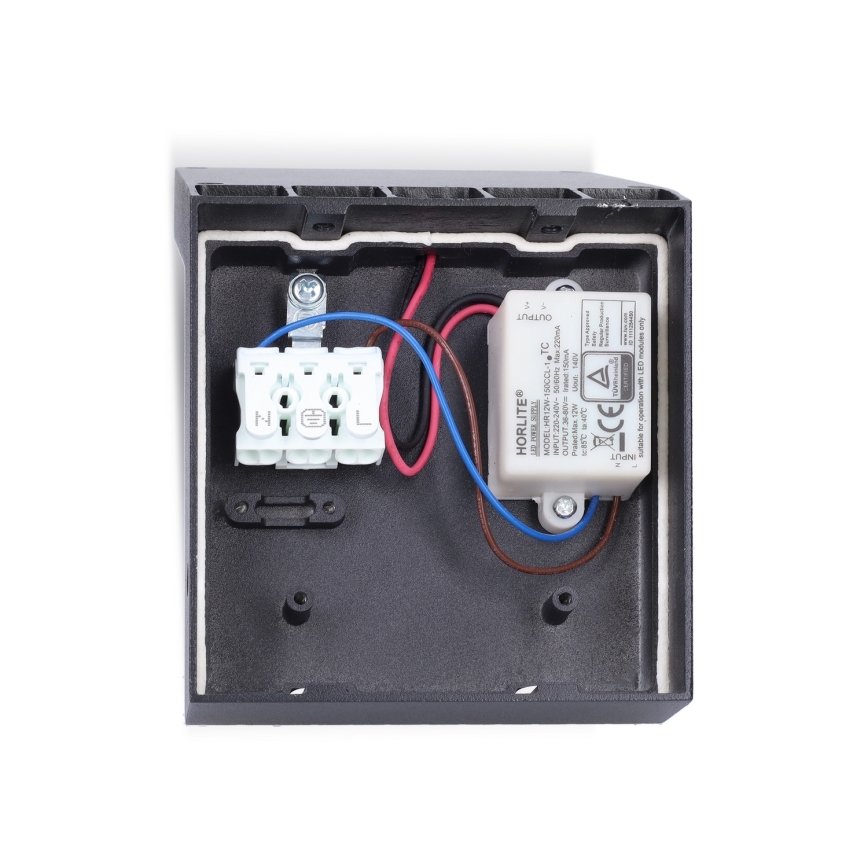 Brilagi - RIANO LED Outdoor Wall Light with Sensor, LED/8W/230V, Anthracite, IP65