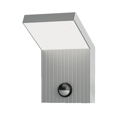 Brilagi - RIANO LED Outdoor Wall Light with Sensor, 8W/230V, Silver, IP65