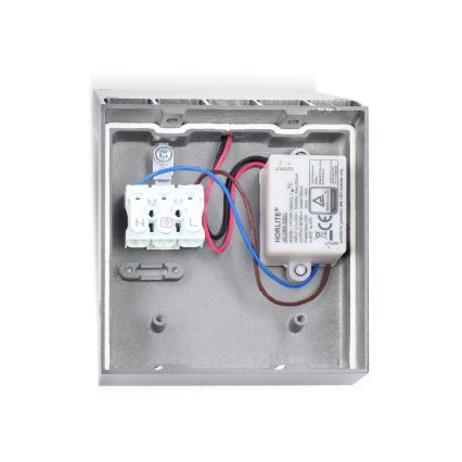 Brilagi - RIANO LED Outdoor Wall Light with Sensor, 8W/230V, Silver, IP65
