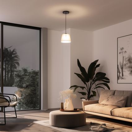 Brilagi - LED pendant lamp on cable CERIA 1xE27/40W/230V Ø 20.5 cm grey