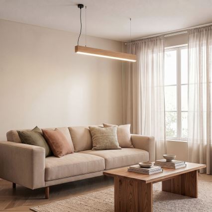 BRILAGI - LED pendant lamp on cable GARDALINE LED/100W/230V oak