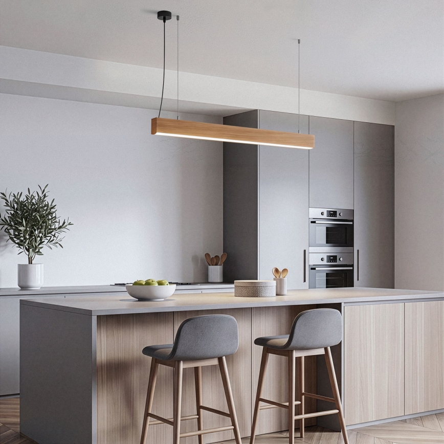 BRILAGI - LED pendant lamp on cable GARDALINE LED/100W/230V oak