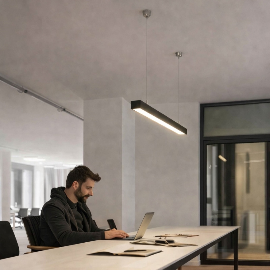 Brilagi - FULLDAY LED Pendant Light LED/10/15/20W/230V 2700/4000/6000K 60 cm black