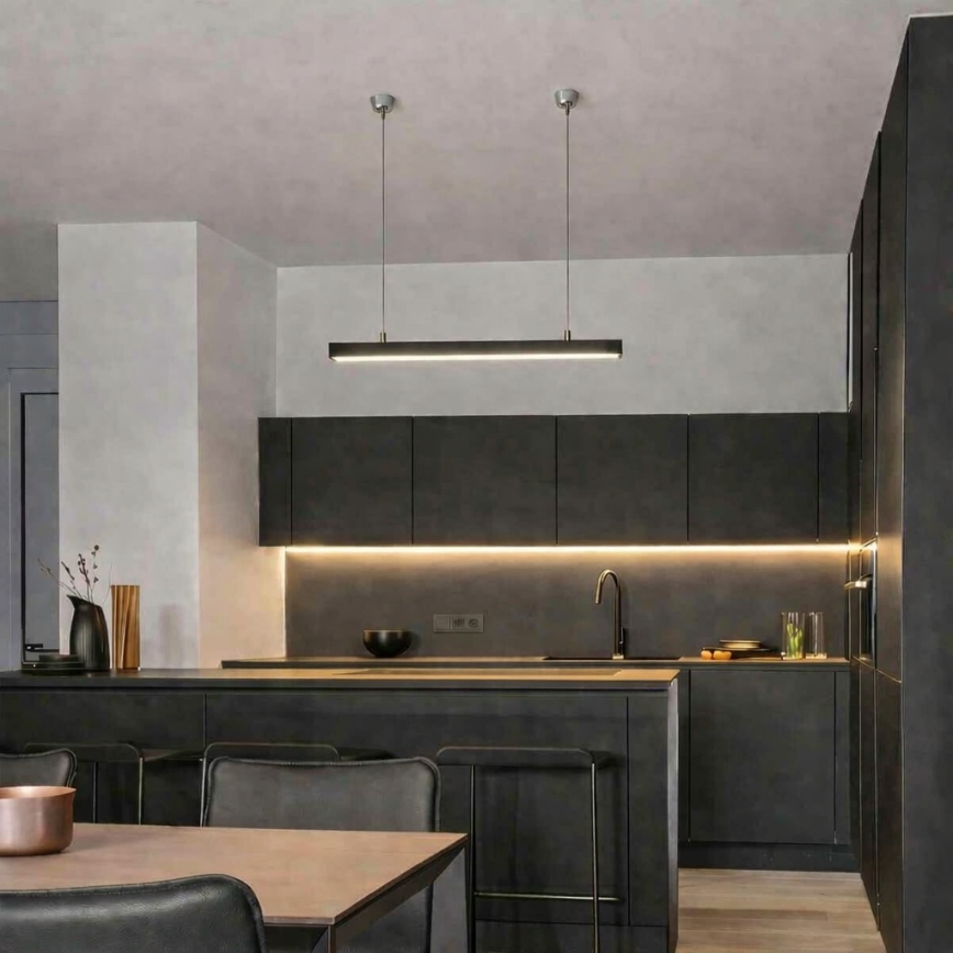 Brilagi - FULLDAY LED Pendant Light LED/10/15/20W/230V 2700/4000/6000K 60 cm black