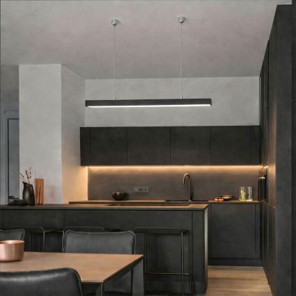 Brilagi - LED Pendant Light FULLDAY LED/20/30/40W/230V 2700/4000/6000K 120 cm black