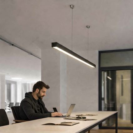 Brilagi - FULLDAY LED Pendant Light, 30/40/50W, 230V, 2700/4000/6000K, 150 cm, Black