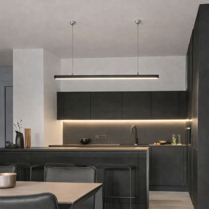 Brilagi - FULLDAY LED Pendant Light, 30/40/50W, 230V, 2700/4000/6000K, 150 cm, Black