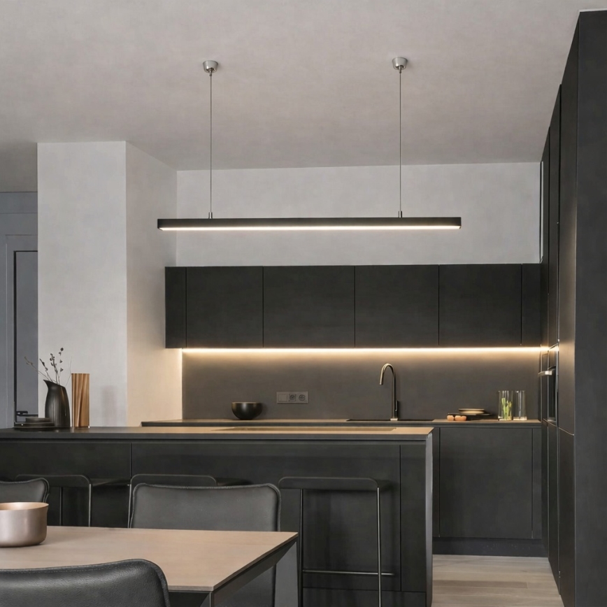 Brilagi - FULLDAY LED Pendant Light, 30/40/50W, 230V, 2700/4000/6000K, 150 cm, Black