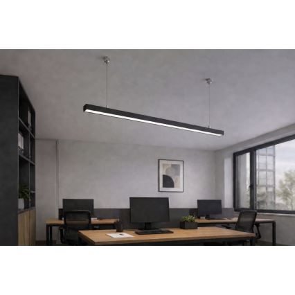 Brilagi - FULLDAY LED Pendant Light, 30/40/50W, 230V, 2700/4000/6000K, 150 cm, Black