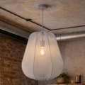 Brilagi - LED pendant light on cable ARVEN 1xE27/8W/230V Ø 37 cm grey