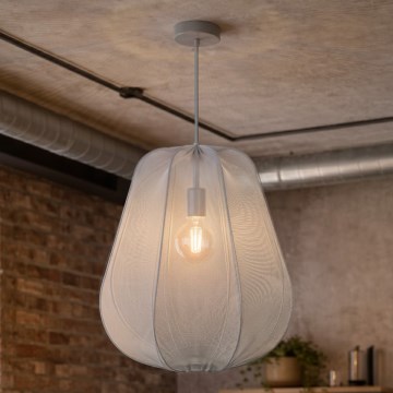 Brilagi - LED pendant light on cable ARVEN 1xE27/8W/230V Ø 37 cm grey