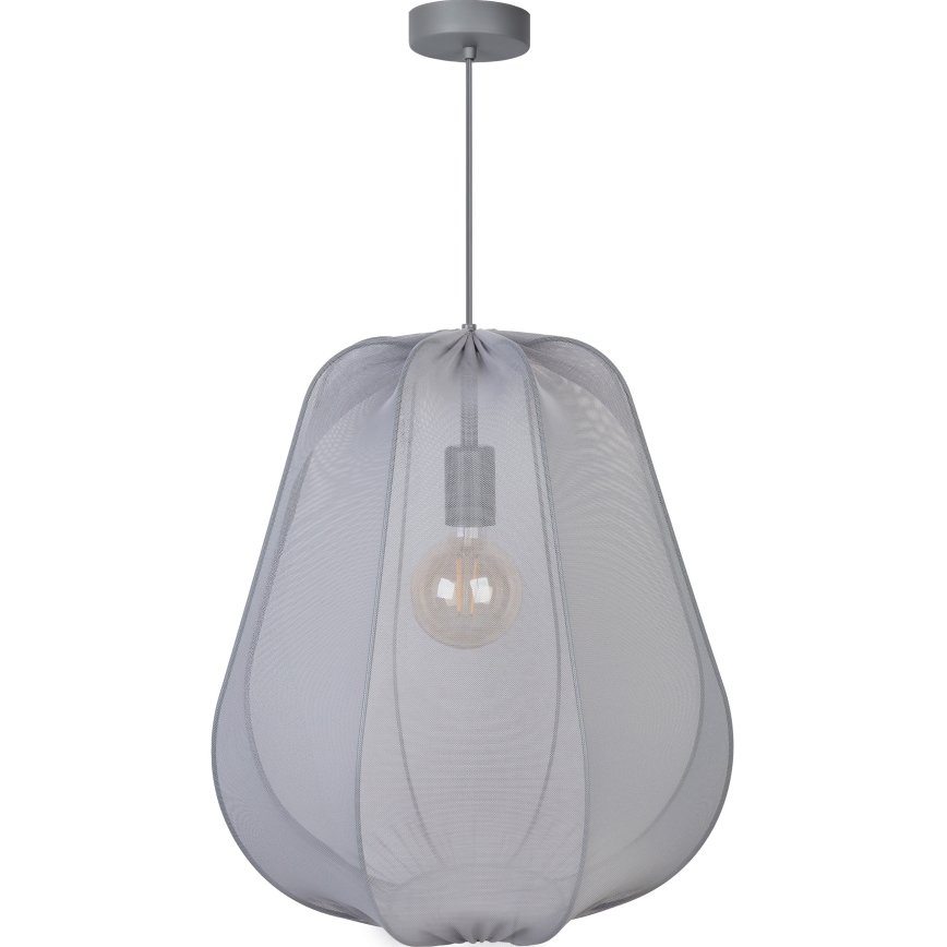 Brilagi - LED pendant light on cable ARVEN 1xE27/8W/230V Ø 37 cm grey