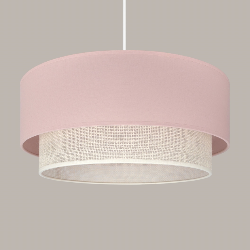Brilagi - LED pendant light on cable BOHO BOBO 1xE27/60W/230V Ø 40 cm pink/cream
