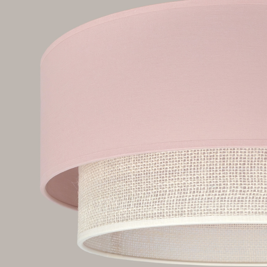 Brilagi - LED pendant light on cable BOHO BOBO 1xE27/60W/230V Ø 40 cm pink/cream
