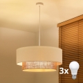 Brilagi - LED Pendant Light on Cable, Boho Style, 3xE27/15W/230V, Ø 60 cm