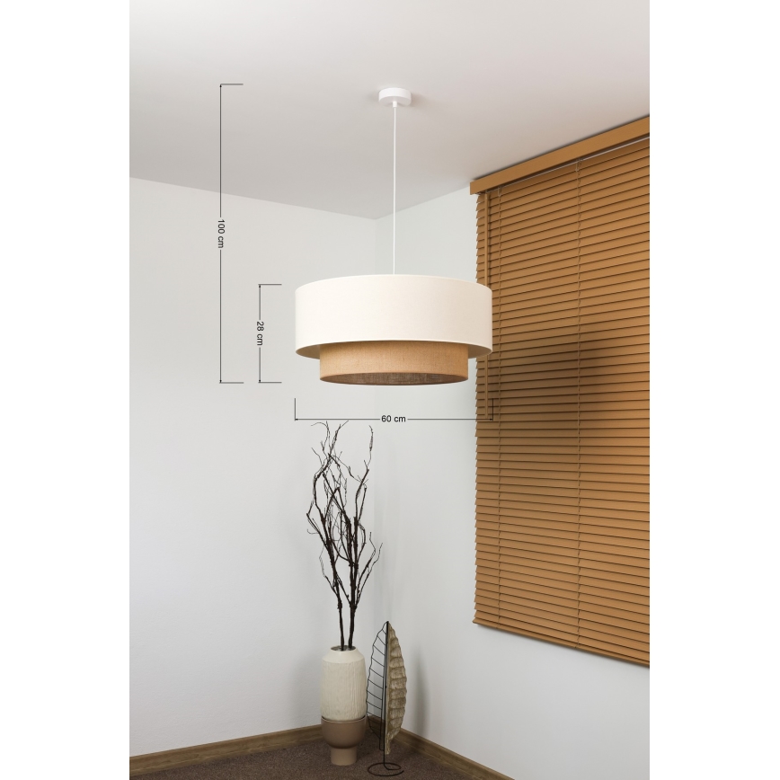 Brilagi - LED Pendant Light on Cable, Boho Style, 3xE27/15W/230V, Ø 60 cm