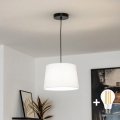 Brilagi - LED Pendant Light on Cable CERIA 1xE27/40W/230V Ø 30 cm White