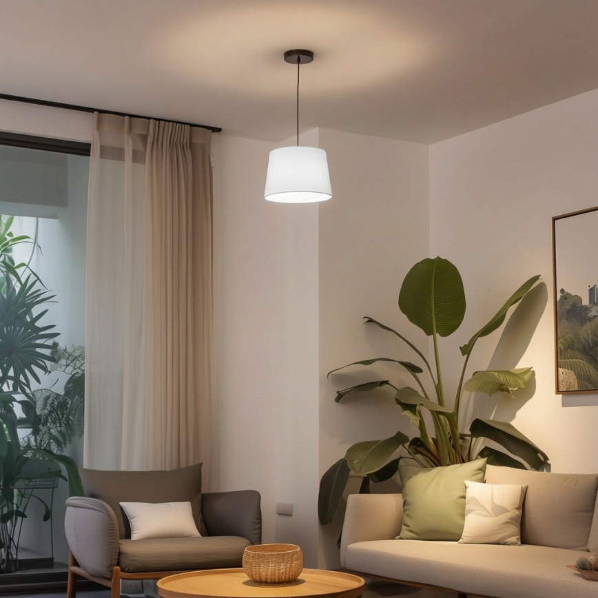 Brilagi - LED Pendant Light on Cable CERIA 1xE27/40W/230V Ø 30 cm White