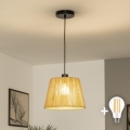 BRILAGI - LED pendant light on cable CERIA BOHO 1xE27/40W/230V Ø 28 cm brown