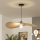 Brilagi - LED pendant light on cable CERIA BOHO 1xE27/40W/230V Ø 80 cm raffia